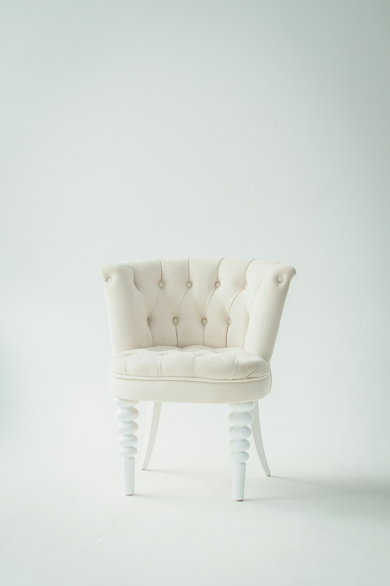 Cream accent chair